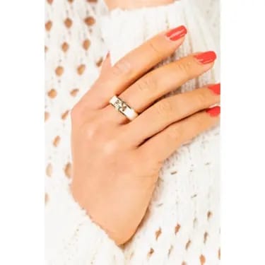 14K Gold & Silver Dual-Tone Infinity Ring