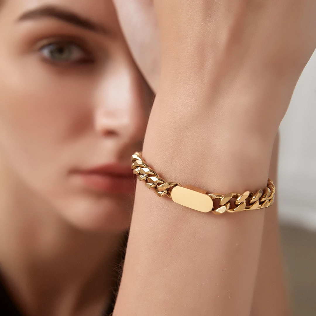 Cubana Gold Plated Bracelet
