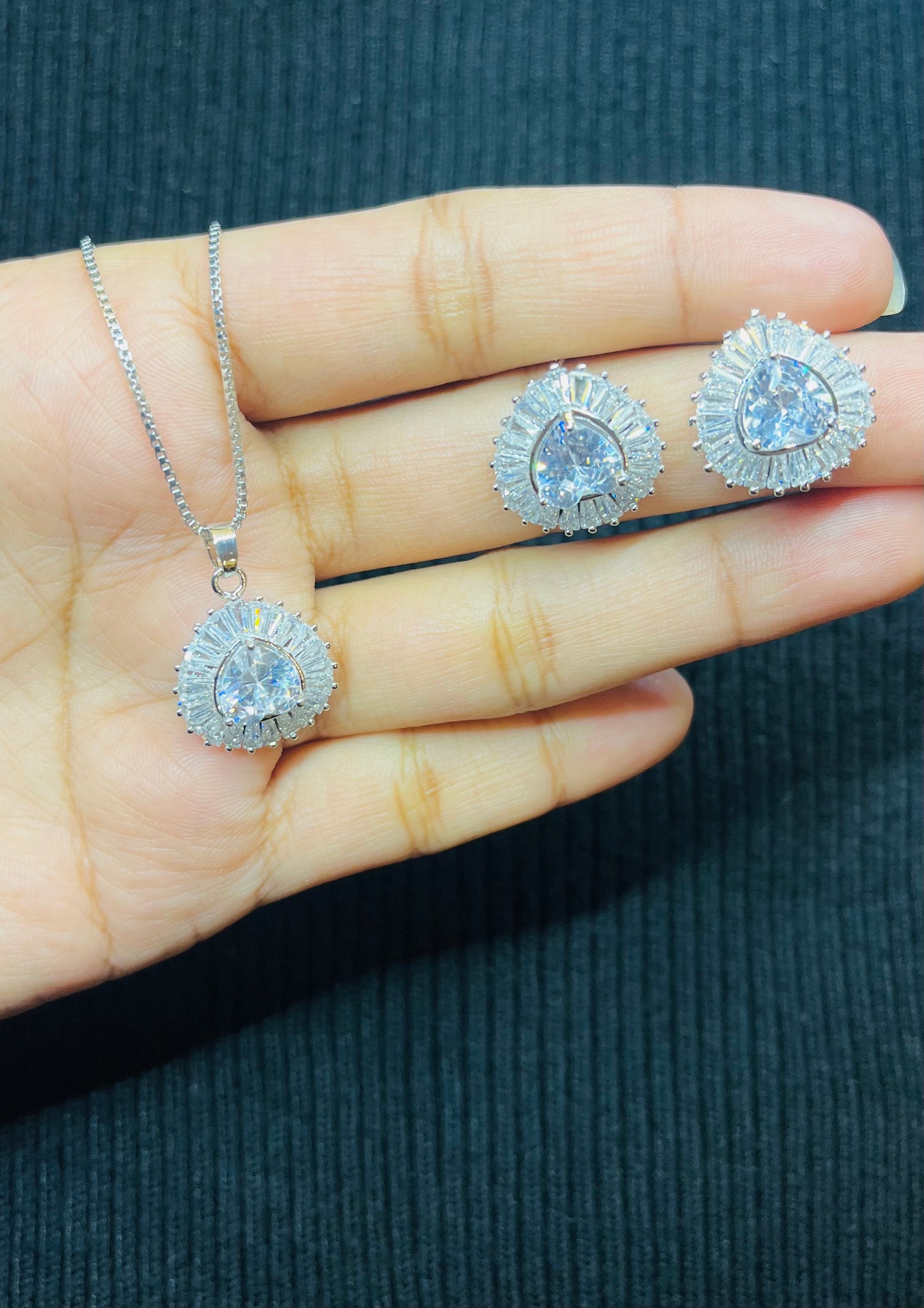 Pear Shape Lovebright Diamond Pendant necklace