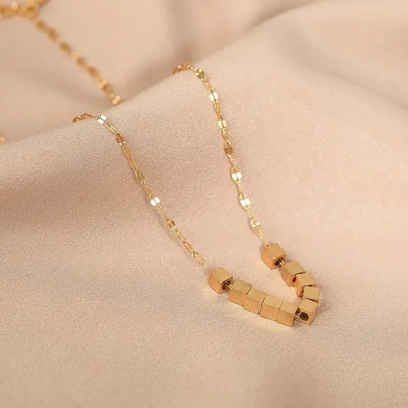Cube Titanium Necklace