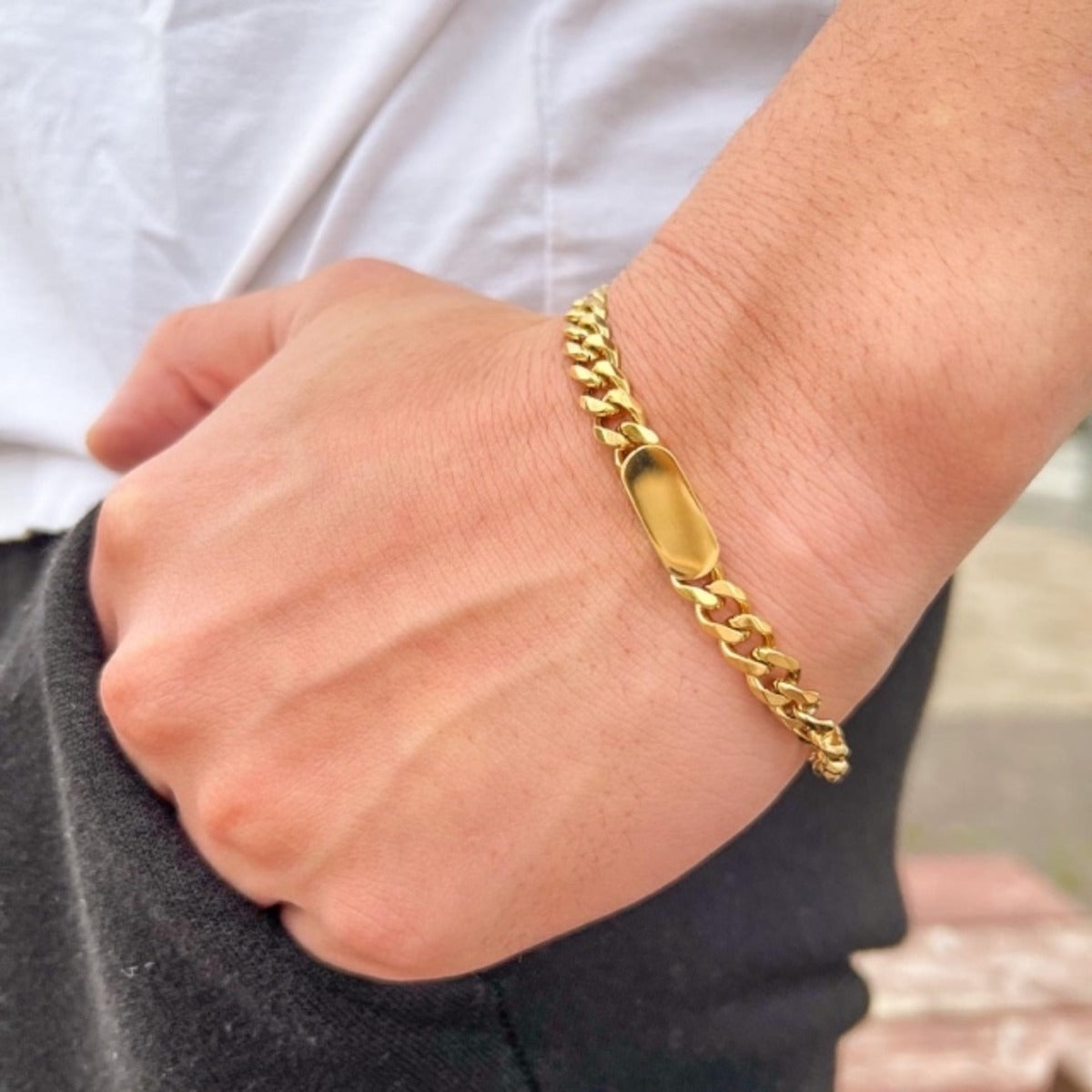 Cubana Gold Plated Bracelet