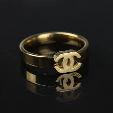 Luxury Double C Emblem Statement Ring