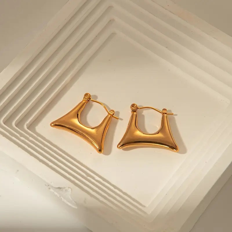 Stainless Steel U-Shaped Earrings