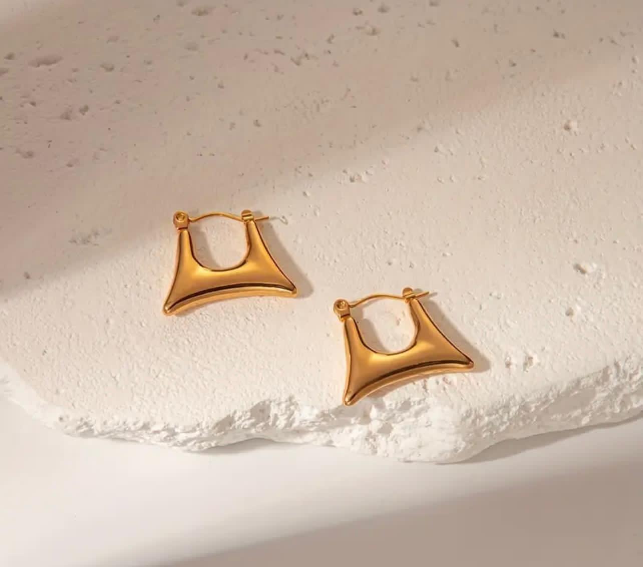 Stainless Steel U-Shaped Earrings