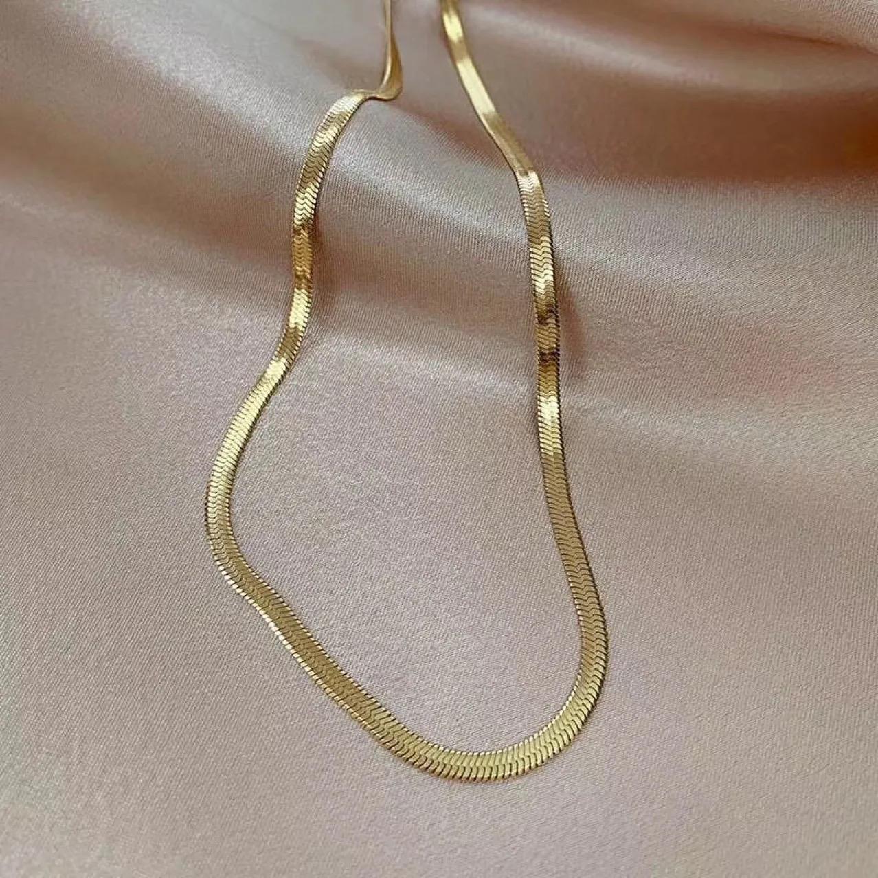 Gold Snake Chain Necklace