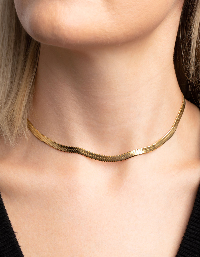 Gold Snake Chain Necklace