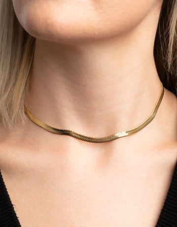 Gold Snake Chain Necklace